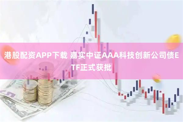 港股配资APP下载 嘉实中证AAA科技创新公司债ETF正式获批